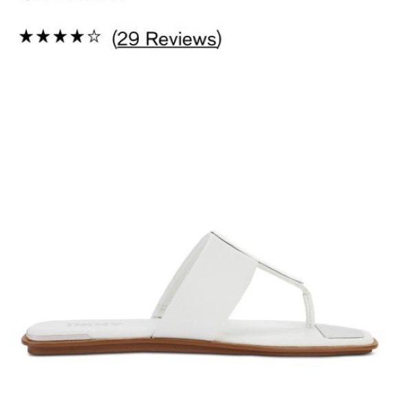 DKNY women’s Deja Slip-On Embellished Thong Sandals. - Picture 4 of 8